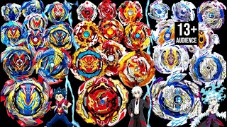 ULTIMATE TRIPLE EVOLUTION BATTLE ALL VALKYRIES vs ALL SPRIGGANS vs ALL LONGINUS  Beyblade Burst BU [upl. by Reinal]