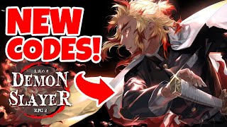 ALL NEW WORKING CODES FOR DEMON SLAYER RPG 2  Demon Slayer RPG 2 Codes [upl. by Berkie41]