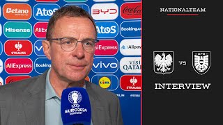 Interview mit Ralf Rangnick  Polen vs Österreich  UEFA EURO 2024  Nationalteam [upl. by Ahsikar]