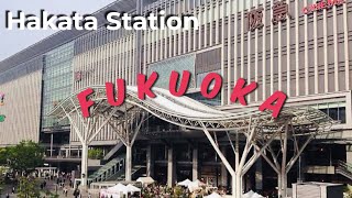 Fukuoka🇯🇵Walk tour in Hakata Station  Fukuoka trip 2023 [upl. by Eeryn514]