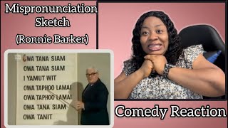 Ronnie Barker  Mispronunciation sketch REACTION [upl. by Limay257]