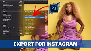 How to Export For Instagram in Photoshop  Photoshop Tutorial [upl. by Eiduam]