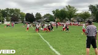 Jacob Ruzich with the Big Hit for a turnover on downs [upl. by Trebliw128]