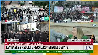 Comenzó el debate por la ley bases y el paquete fiscal se espera una sesión maratónica [upl. by Reinaldo]