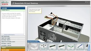 تعلم تفكيك و تركيب الحاسوب IT Essentials Virtual Desktop [upl. by Sandeep]