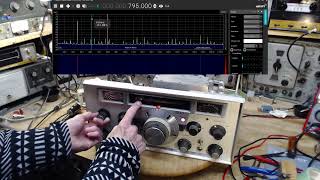 National HRO 500 Communications Receiver Video 2  Signal Tracing Attempt [upl. by Geirk]