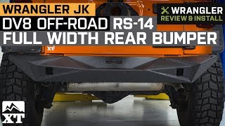 Jeep Wrangler JK DV8 OffRoad RS14 Full Width Rear Bumper 20072018 Review amp Install [upl. by Derraj]