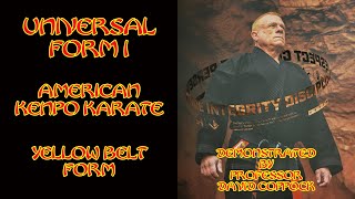 Universal Form 1  American Kenpo Karate [upl. by Choong]