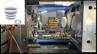 Two shot collapsible bucket injection mold manufacturer [upl. by Westland]