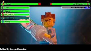 The Lego Movie 2014 Final Battle with healthbars 22 REMAKE [upl. by Ainsley921]