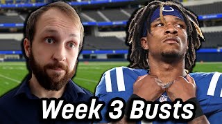 Roasting the Fantasy Football Busts of Week 3  Busts Anonymous 2024 [upl. by Doggett345]