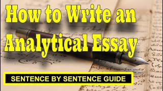 How to Write an A Analytical Essay Easy Step by Step Guide [upl. by Berte]