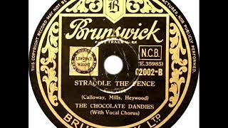 Chocolate Dandies Mills Blue Rhythm Band  Straddle The Fence Dick Robertson [upl. by Esertak]