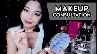 ASMR Giving You a Makeover  Makeup Consultation Roleplay [upl. by Leseil172]