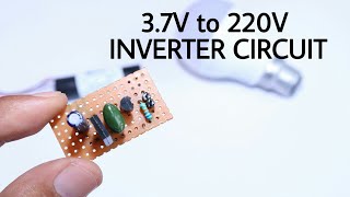 37v to 220v Inverter  very simple using only 2 transistors [upl. by Okime]