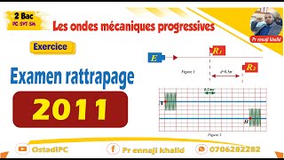 Les ondes mécaniques progressives Examen national rattrapage 2011 [upl. by Agueda646]