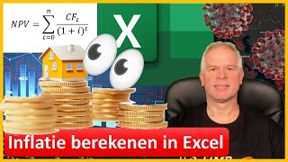 Inflatie berekenen met Excel  Net Present Value  Tips en Uitleg [upl. by Jew455]