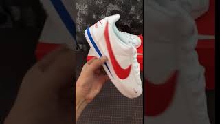 Flipashops Nike Cortez red white blue [upl. by Leryt]