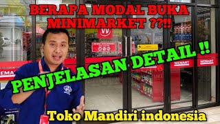 Berapa MoDal Buka MiniMarket  Tonton sampai Selesai JANGAN di SkiPP  konsultanminimarket [upl. by Ttessil729]