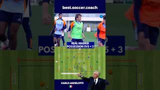 Training Carlo Ancelotti 🇮🇹 at Real Madrid 👑 Possession 5v53 [upl. by Koblick]