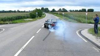 E30 S38B36 2nd gear burnout [upl. by Arron]