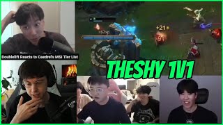 TheShy Plays 1v1s With Rookie amp Uzi Caedrel Reacts To Doublelifts Criticism Of His MSI Tier Lisr [upl. by Damahom]