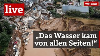 Unwetter in NRW Die Lage in Erftstadt Hagen und Stolberg  WDR aktuell [upl. by Annawad]