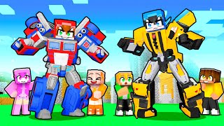 Nos Convertimos en TRANSFORMERS en Minecraft [upl. by Fenton]