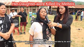 Olivias Mom Speech  her daughter were killed on 4th may at Imphal Konung Mamang [upl. by Meggie]