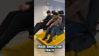 Car Crash Test 5kmh MrTraffiQ Driving school Trafikkskole For educational purposes only [upl. by Arytas]