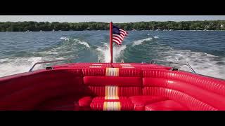 23 Streblow Custom Boat  1989  460 cid Chrysler engine boasting 340 HP [upl. by Ecart]