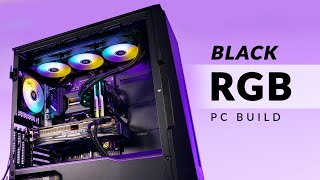 Phanteks P500A Build  All Black RGB PC Build  techASMR 9 [upl. by Aamsa313]