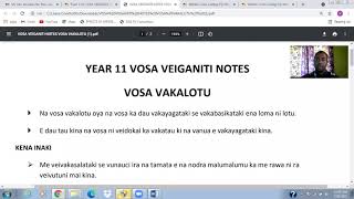 YEAR 11 VOSA VEIGANITI NA VOSA VAKALOTU [upl. by Marigolda866]