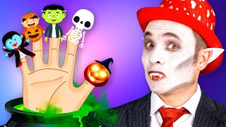 Five little vampires  Halloween Family  Kids Songs And Nursery Rhymes  Maya Mary Mia [upl. by Fong824]