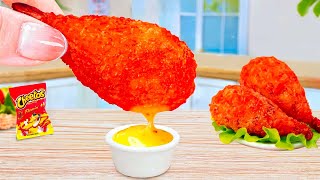 Crispy Fried Cheetos Chicken Thighs 🍗 500 Miniature Cooking Recipes Every Day  Bite Cooks [upl. by Ranie]