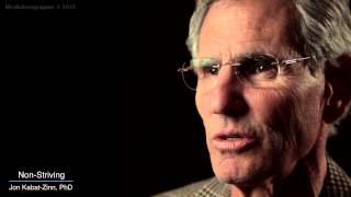 Jon KabatZinn Mindfulness 9 attitudes  non striving [upl. by Alanna]