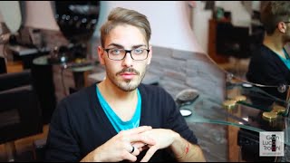 PETTINATURA con RIGA LATERALE  TUTORIAL CAPELLI UOMO [upl. by Anders570]