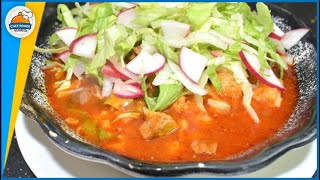 Recetas mexicanas POZOLE ROJO  Comida mexicana [upl. by Lelia]