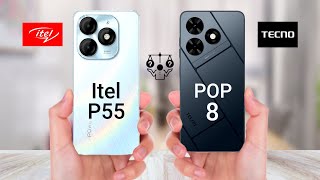 Itel P55 4G Vs Tecno POP 8 [upl. by Luce]