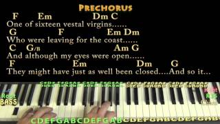 Whiter Shade of Pale Procol Harum Jamtrack in C Major with ChordsLyrics [upl. by Leber425]