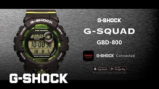 GSQUAD GBD800 product video Horizontal ver  CASIO GSHOCK [upl. by Leasi795]