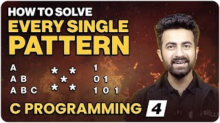 Pattern Printing in One Video  Lecture 4  C Programming Series [upl. by Acile474]