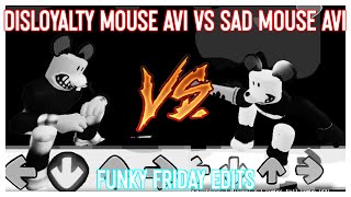 Disloyalty Mouse VS Sad Mouse AVI in Roblox Friday Night Funkin [upl. by Eralcyram]