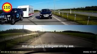 Bad Drivers in Sweden 31 Incidents and idiots [upl. by Araiek]