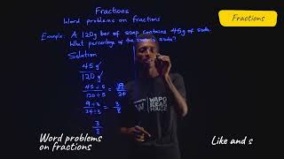 JSS1  Mathematics  Fractions  Word problems on fractions  3 [upl. by Bal]