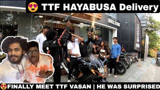 First Time meeting ttf in Hayabusa Delivery  He was surprised  Motovlog  ttf  Tamil [upl. by Inaniel]