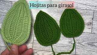 Hojas para girasol Hazlo al tamaño que necesitas [upl. by Asnerek]