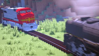 What Happens When You Crash A Train in Minecraft [upl. by Pavkovic]