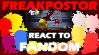 Fandom react to FNF vs ImposterCartoon Cat Freakpostor [upl. by Gunas]