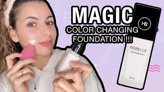 MAGIC Color Changing Foundation Review  ريفيو فاونديشن هيلي متغير اللون [upl. by Gottfried200]